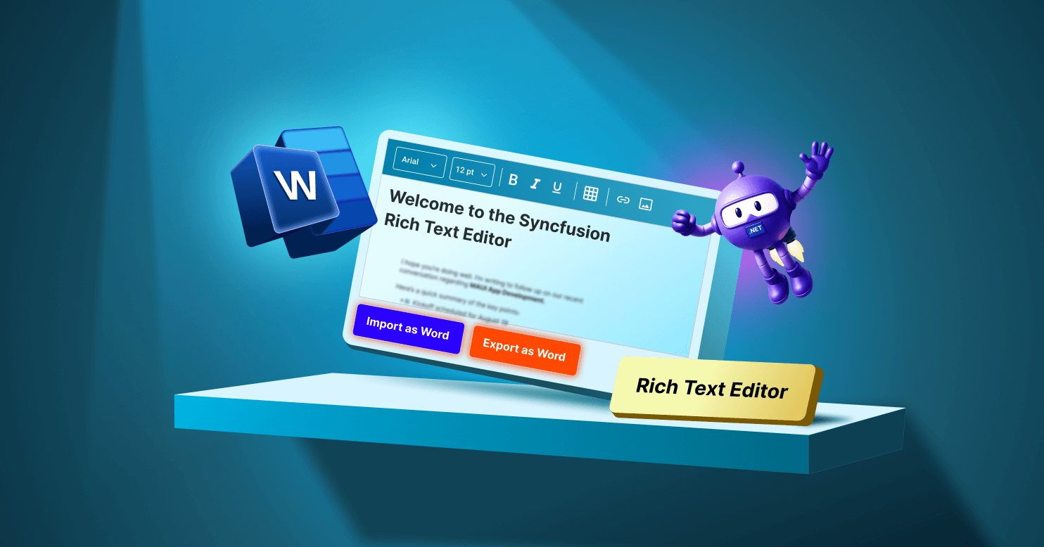 Import and Export Word Documents in .NET MAUI Rich Text Editor with DocIO
