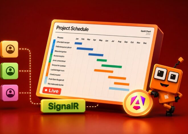 Real-Time Angular Gantt Chart with SignalR: Multi-User Project Sync Without Refresh
