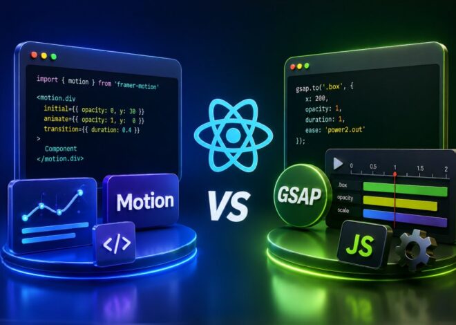 Motion vs GSAP in React: Which Animation Library Should You Choose?