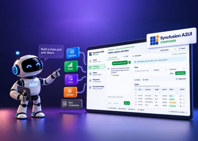 Introducing Syncfusion A2UI: Build Agent-Driven Interfaces with Reusable UI Components