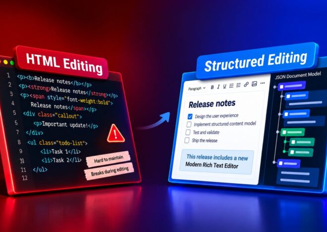 From HTML to Structured Content: Why We Built the Modern Rich Text Editor