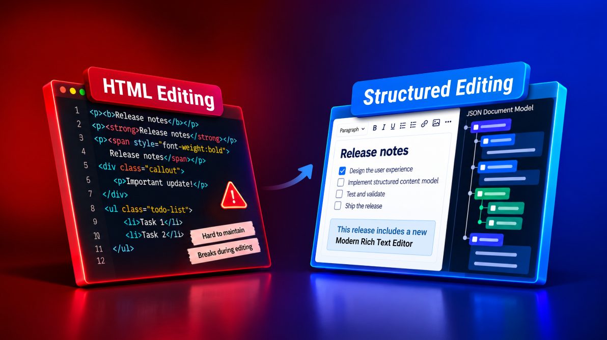From HTML to Structured Content: Why We Built the Modern Rich Text Editor