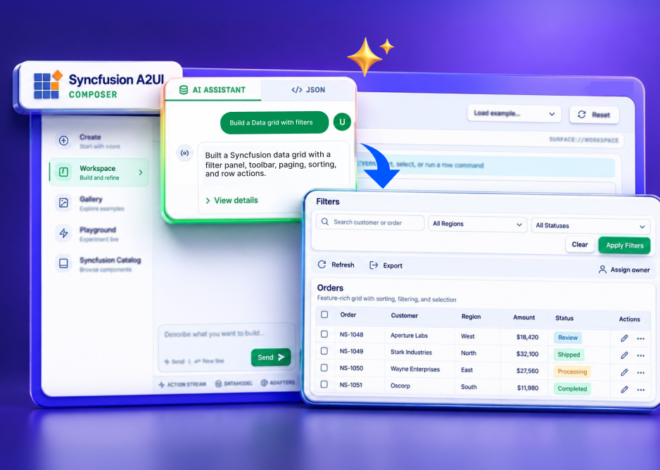 Design Agent-Driven UIs Faster with Syncfusion A2UI Composer