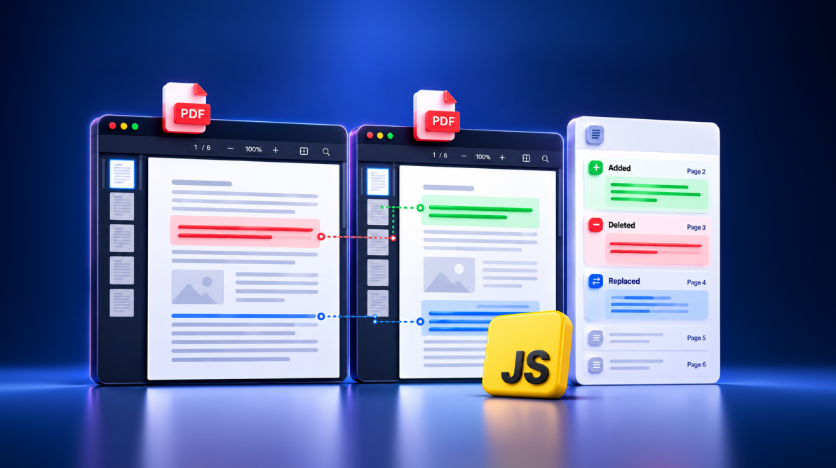 How to Compare PDF Documents in JavaScript Using Syncfusion PDF Viewer